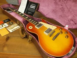 ** Gibson Les Paul Standard 1958 / R8 Lite Aged Washed Cherry Custom Shop * 3.82 - Picture 1 of 24