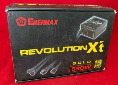 Enermax Revolution X't Gold 530W PC Power Supply ERX530AWT - Image 1 of 4