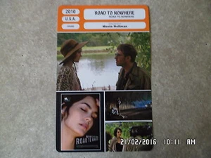 CARTE FICHE CINEMA 2010 ROAD TO NOWHERE Tygh Runyan Dominique Swain - Imagen 1 de 1