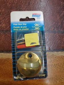National Hardware N215-806 Schwerlast Boden Türstopper, massiv Messing - Bild 1 von 1