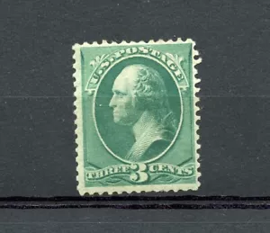 KMC4076-US #147 (U175) Washington 3¢ grün, 1870, M, H, sehr guter Erhaltungszustand, CV 200,00 $ - Bild 1 von 2