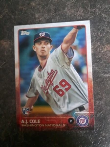 2015 Topps Updated Series Rookie A.J Cole RC Card# US238 - Picture 1 of 2