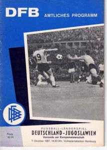 Fussball-Programmheft 1967 Länderspiel Deutschland - Jugoslawien - Bild 1 von 1