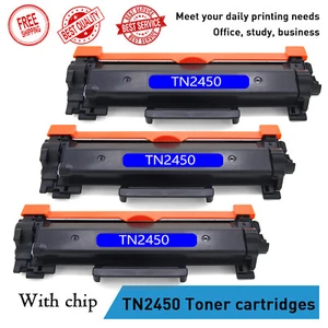 3x TN2450 Toner cartridge For Brother MFC-L2710DW MFC-L2713DW HL-L2375DW Printer - Picture 1 of 3