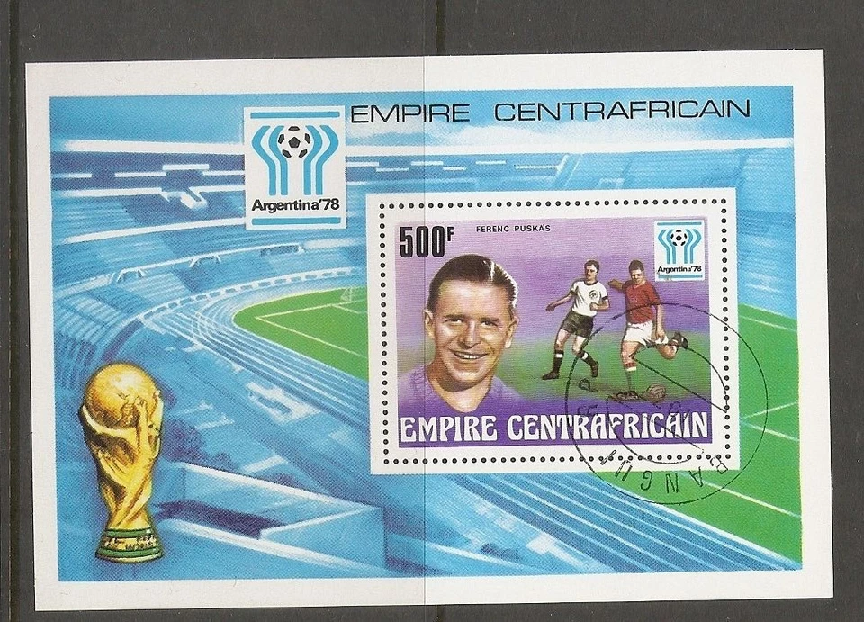 Central African Republic. World Cup Argentina1978. Souvenir Shett. MNH - Image 1 of 1