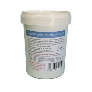 1kg Tub of Natural Silica Sand - Trustleaf Medium Grain Sand for Art and Crafts - Picture 1 of 2