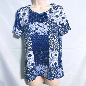 T-shirt Westbound carina blu e bianca taglia M - Foto 1 di 3