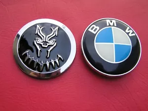BLACK PANTHER Anzug BMW Ersatz Motorhaubenemblem ~ UK BADGE (BMW LOGO nicht enthalten) - Bild 1 von 5