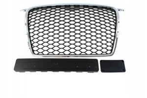 FRONT SPORT GRILL M-4456 AUDI A3 8P RS-STYLE CHROME-BLACK 2005-2009 - Picture 1 of 3