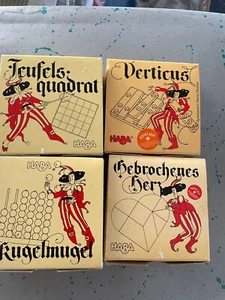 Haba 4x Geduldspiele Teufelsquadrat Verticus Kugelmugel Zerbrochenes Herz - Bild 1 von 5