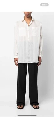 Camisa Saint Laurent para hombre holgada mezcla lino. 40/15,5. $1290 Foto 1 de 4