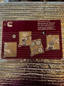 Cummins Operation/ Maintenance Manual NT 855 Automotive 88 Big Cam IV,III bx25 - Picture 1 of 3