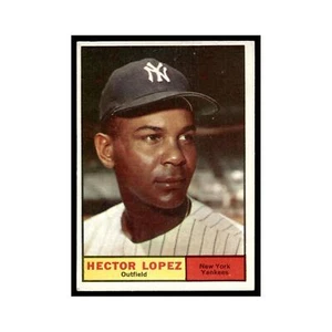 1961 Topps Baseball Card Hector Lopez Yankees #28 - Picture 1 of 3