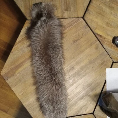НОВЫЙ БЕЗ ЯРЛЫКОВ СЕРЕБРЯНЫЙ FOX ПОЛНЫЙ КОЖИ МЕХА ОБРУЧ ДЛЯ ВОЛОС.20 X 6 ДЮЙМОВ. ПУШИСТЫЙ И ШИРОКИЙ. - Изображение 1 из 2