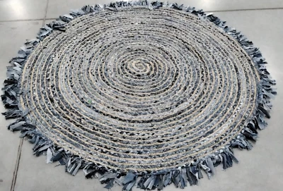 Alfombra Marfil/Denim 6' X 6' Defecto Redondo en, Precio Reducido 1172716382 CAP206D-6R Foto 1 de 4