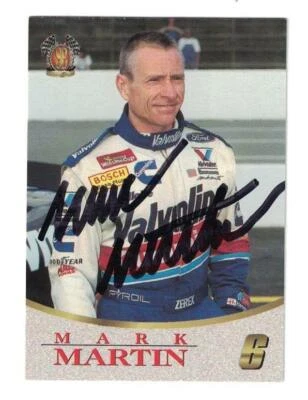 Mark Martin Signed Autographed 1996 The Score Board Card Stock Car NASCAR - Image 1 of 2