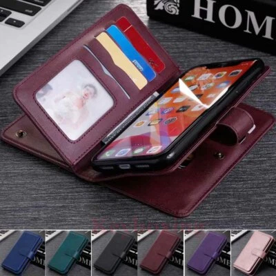 For Motorola Moto G 5G Plus/One 5G/G9 Play/E6s Flip Wallet Leather Case Cover - Image 1 of 4