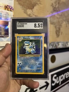 SGC 8.5 VERY RARE 1999 Pokemon Base Set Holo Blastoise - Picture 1 of 18
