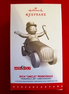 Hallmark Andenken Ornament Reicher Onkel Pennybags Monopoly 80. Jubiläum 2015 - Bild 1 von 7