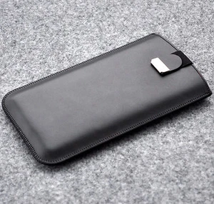 Xiaomi Cover Case Hülle schwarz Echtleder Tasche mit Magnetklappe - Bild 1 von 3
