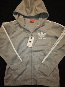 ADIDAS Originals Boy`s track jacket SST trefoil logo Youth Size MEDIUM (GRAY) - Picture 1 of 2