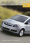 Opel Zafira 1.6 CNG Erdgasantrieb Prospekt 2006 9/06 D brochure broszura Auto