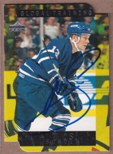 1995-96 Be A Player Autographs Die Cut #S203 Mats Sundin AUTO - MAPLE LEAFS