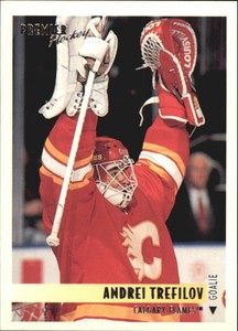 1994-95 OPC Premier Calgary Flames Hockey Card #166 Andrei Trefilov