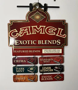 Vintage Camel Exotic Blends Store Signage Heave Cardboard Tobacco Memorabilia - Picture 1 of 12