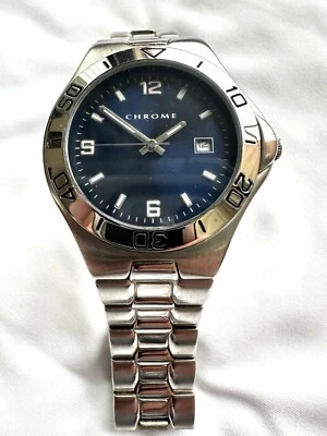 Reloj Pulsera Cromo Japón 3ATM Inoxidable  Foto 1 de 4