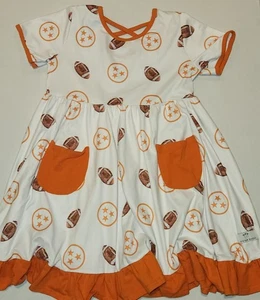 Girls Tennessee Volunteers Short Sleeve Dress Size 7/8 - Picture 1 of 4