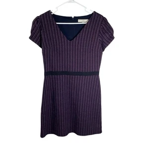 LOFT Women Tweed V-Neck Mini Dress Size 6 - Picture 1 of 12