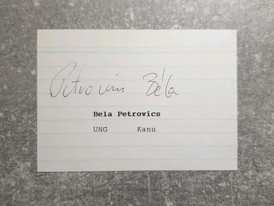 KK m.Orig.AG Bela Petrovics UNG Kanu 3.WM 90/91 - K2 1000m/K4 500m Rarität! - Bild 1 von 1