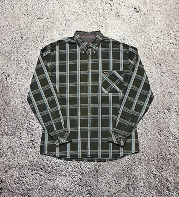 Marlboro Classics Men’s Plaid Button Up Shirt Green Blue Size L - Image 1 of 4