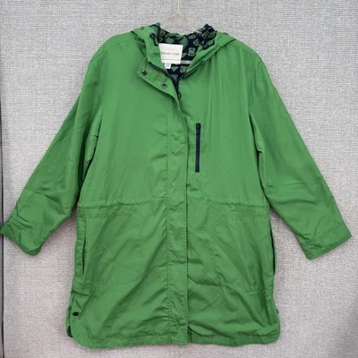 Coldwater Creek Green Hooded Utility Jacket Women's XL TG Drawstring Waist - Image 1 of 4