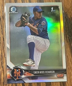 Simeon Woods Richardson 2018 1st Bowman Chrome Refractor Free Ship - Picture 1 of 3