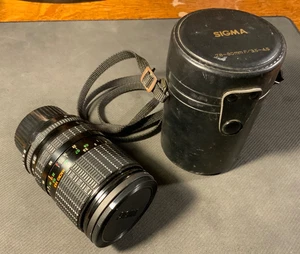 Sigma Zoom 28-80mm f/3.5-4.5 Lens For Pentax K-Mount From Japan With Carry Case - Picture 1 of 9