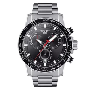 TISSOT Supersport Chrono T125.617.11.051.00 Quarz schwarzes Zifferblatt Herrenuhr 45,5mm - Bild 1 von 6