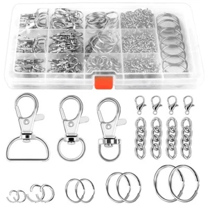360PCS Keychains Clips with Key Rings, Metal Lobster Claw Clasps and Key Chai... - Picture 1 of 7