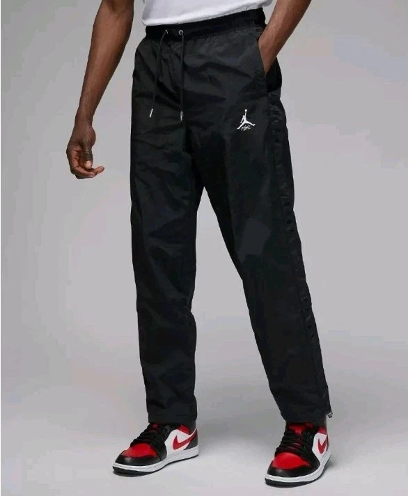 Nike Air Jordan Essential Men’s Warmup Pants Large Woven Black/Sail FB7292-010