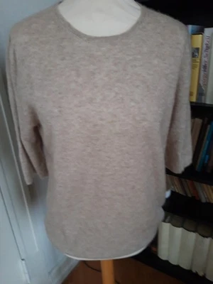 Iris v. Arnim - Pullover - Kaschmir/Seide - beige - XL (fällt kleiner aus) - Bild 1 von 4