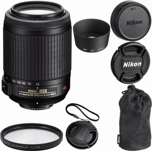Nikon AF-S VR Zoom-NIKKOR 55-200mm f/4-5.6G IF-ED Lens - (International Version) - Picture 1 of 5