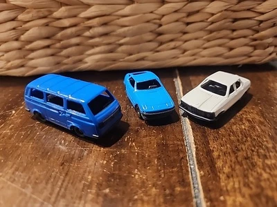 RARO VINTAGE VW Van BMW Fabricado na Alemanha Ocidental Lote De 3 Van Micro - Imagem 1 de 4