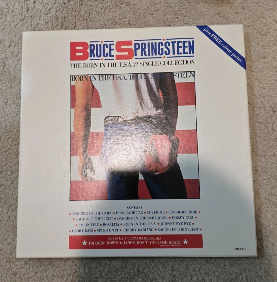 BRUCE SPRINGSTEEN Born In The USA 12" Collection UK BOX SET + Poster Nr-Mint - Image 1 of 3