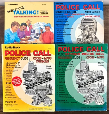 Lot 3 Radio Shack Volume 9 Police Call Scanner Guides +Ham Radio Book OR WA CA - Image 1 of 4