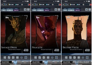 Topps Star Wars Digital Card Trader White 3 Card Nightbrothers 2 Insert Set - Bild 1 von 1