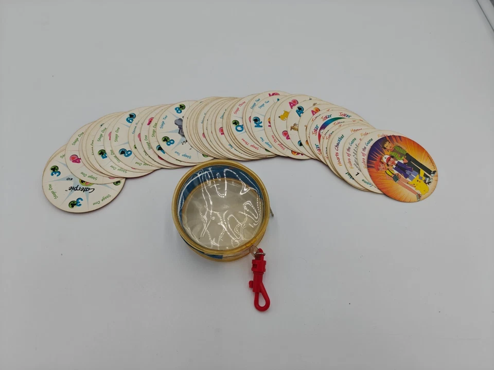 Pokemon Rummy Juego de Cartas Redondo Cartas y Estuche 1999 Vintage Coleccionista’s Foto 1 de 1