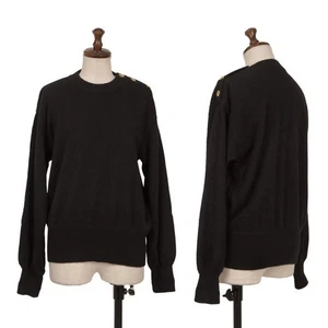 GIVENCHY TRICOT Woll-Strickpullover mit Schulterknöpfen Größe S-M (K-162313) - Bild 1 von 12