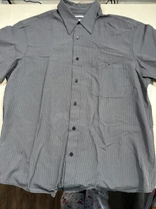 Camisa de microfibra de lujo con botones Ron Chereskin grande para hombre - Imagen 1 de 8