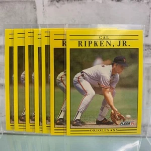 1991 Fleer Baseball Cal Ripken Jr. #490 7 Card Lot - Picture 1 of 3